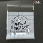 10x10cm | Printed Self-Seal Cookie Pouch | Multiple Designs | Pack of 100