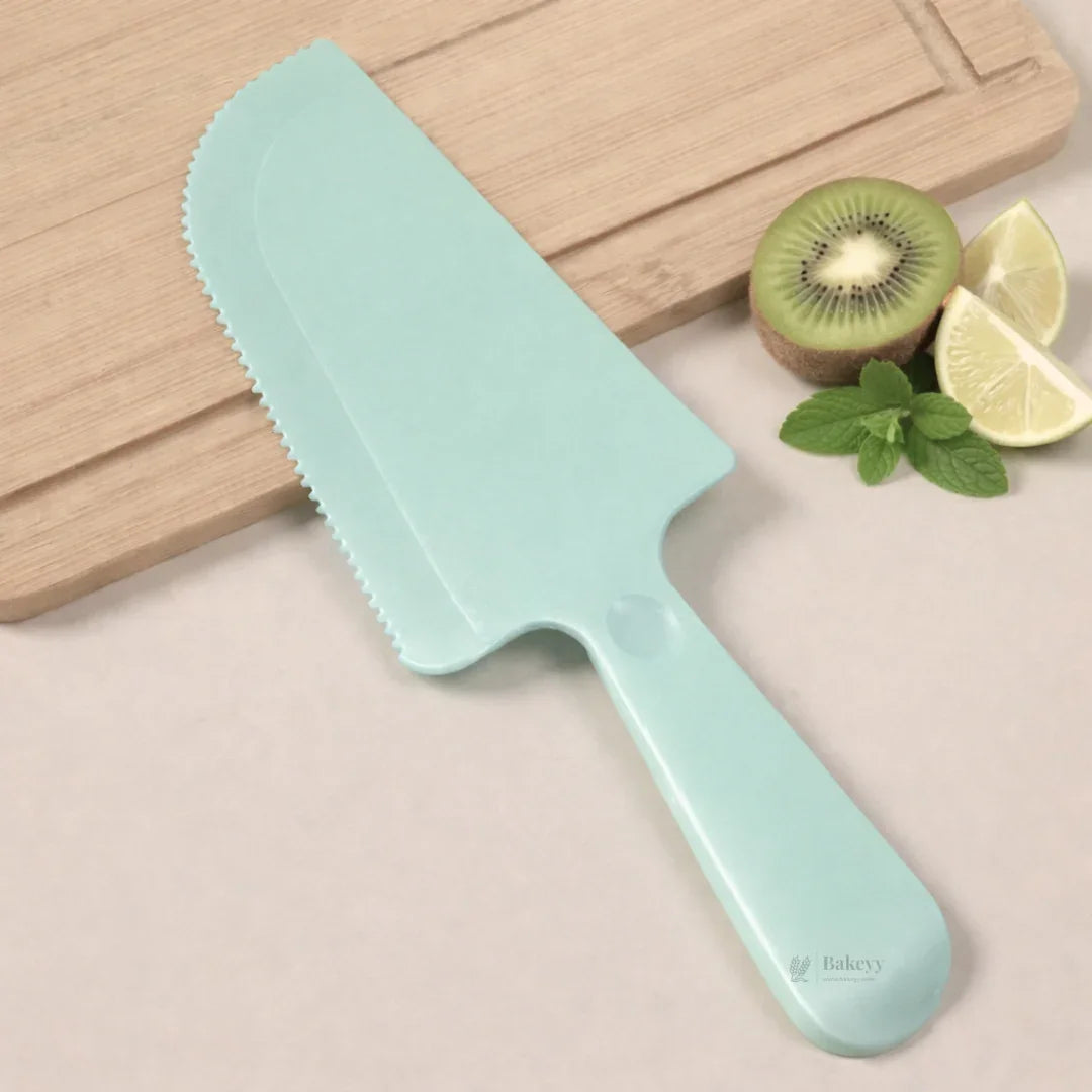 Cake Scraper Spatula Knife | Cutting and Serving | Plastic Cake Lifter & Dessert Server | Pack of 5 - Bakeyy.com - India - Cake Scraper Spatula Knife | Cutting and Serving | Plastic Cake Lifter & Dessert Server | Pack of 5 - Green 35.00
