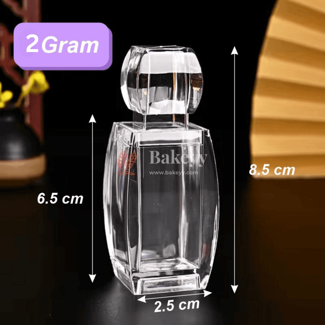 Plastic Saffron Packaging Jar | 1 Piece | 2 gm