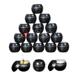 Polished Candle Tin Box | Empty Decorative Tin Container | Candle Holder | Storage Tin | Pack of 10 - Bakeyy.com - India - Polished Candle Tin Box | Empty Decorative Tin Container | Candle Holder | Storage Tin | Pack of 10 - Pack of 10 / BLACK