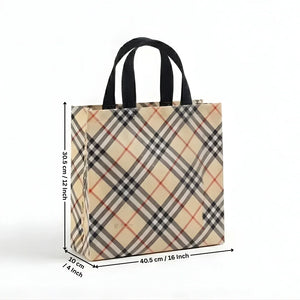 PremiumCheckeredLaminatedCarryBags_1 - Bakeyy.com
