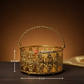 PremiumDecorativeGoldBasketTraywithHandleGiftBasketsForDryFruits_GiftHampers_ReturnGiftforwedding_Anniversary_Birthday_housewarmingPackof1_2 - Bakeyy.com