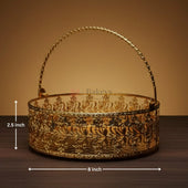 PremiumDecorativeGoldBasketTraywithHandleGiftBasketsForDryFruits_GiftHampers_ReturnGiftforwedding_Anniversary_Birthday_housewarmingPackof1_3 - Bakeyy.com
