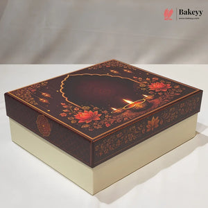 Premium Festive Gift Hamper Box with Chocolate Cavity & Jar | Pack of 1