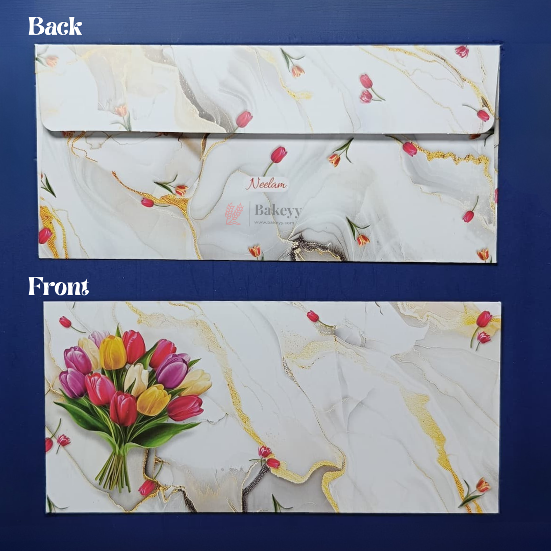 Premium Floral Money Envelopes for Wedding & Gifting | Luxury Shagun Cash Covers | Pack of 25
