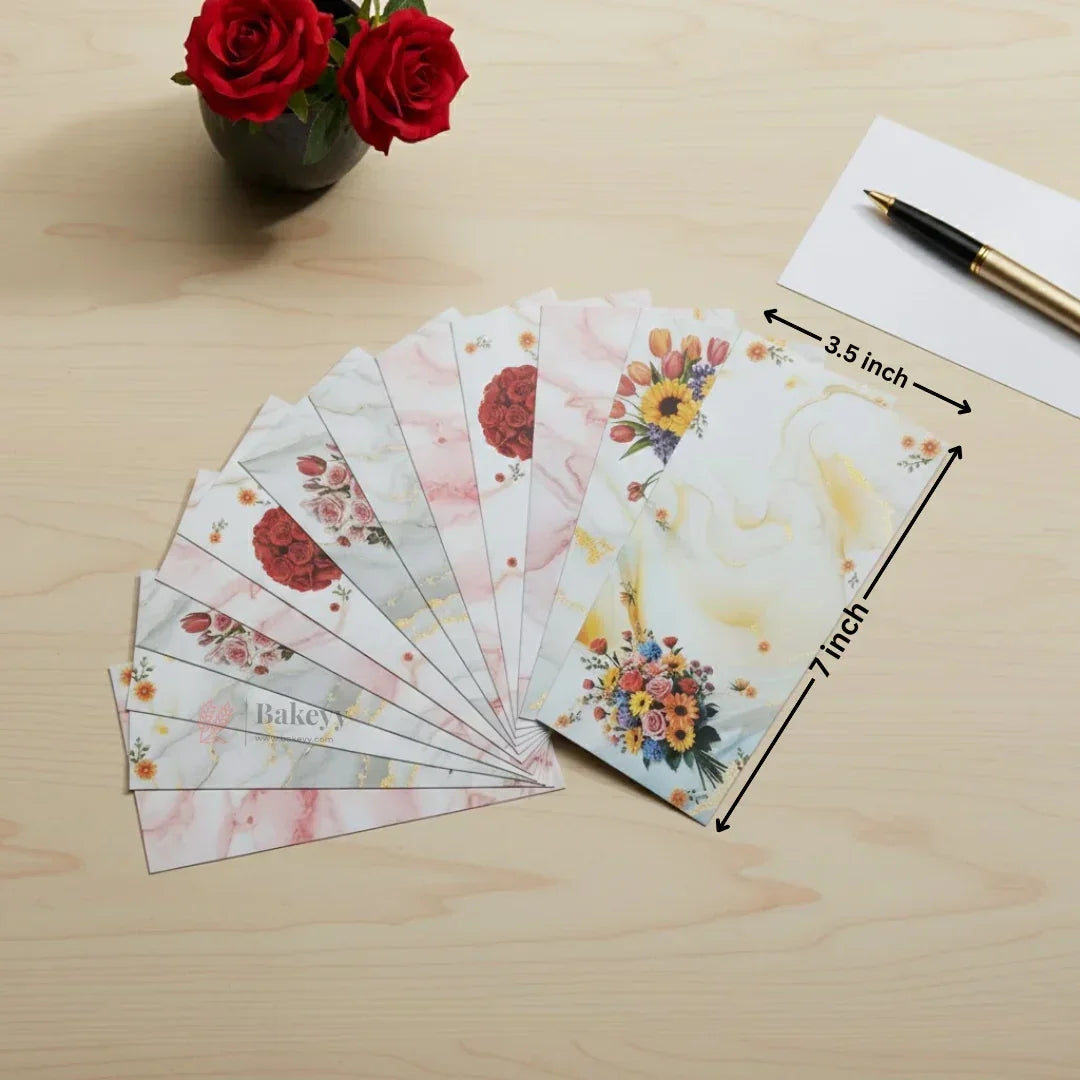 Premium Floral Money Envelopes for Wedding & Gifting | Luxury Shagun Cash Covers | Pack of 25 - Bakeyy.com - India - Premium Floral Money Envelopes for Wedding & Gifting | Luxury Shagun Cash Covers | Pack of 25 - Design 1 100.00