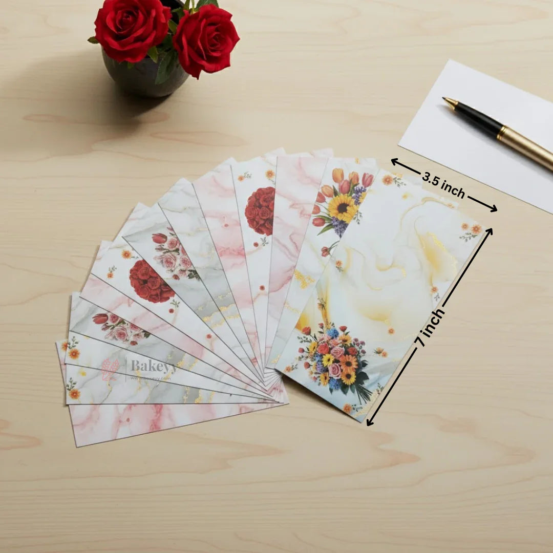 Premium Floral Money Envelopes for Wedding & Gifting | Luxury Shagun Cash Covers | Pack of 25 - Bakeyy.com - India - Premium Floral Money Envelopes for Wedding & Gifting | Luxury Shagun Cash Covers | Pack of 25 - Design 1 100.00