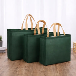 PremiumMatteGreenCarryBagwithKraftHandles_9 - Bakeyy.com