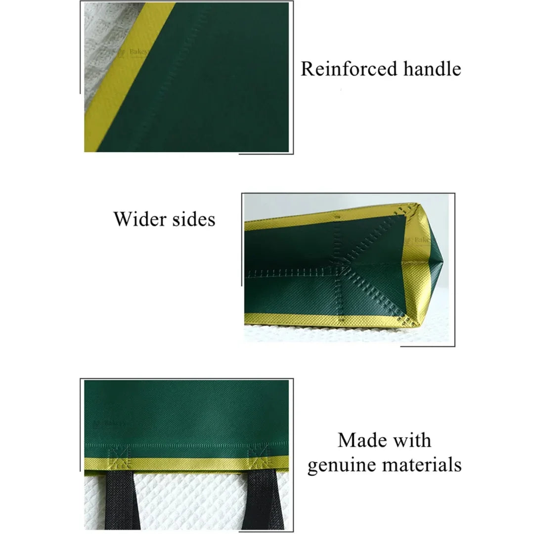 PremiumMatteGreenwithGoldBorderCarryBag_2 - Bakeyy.com