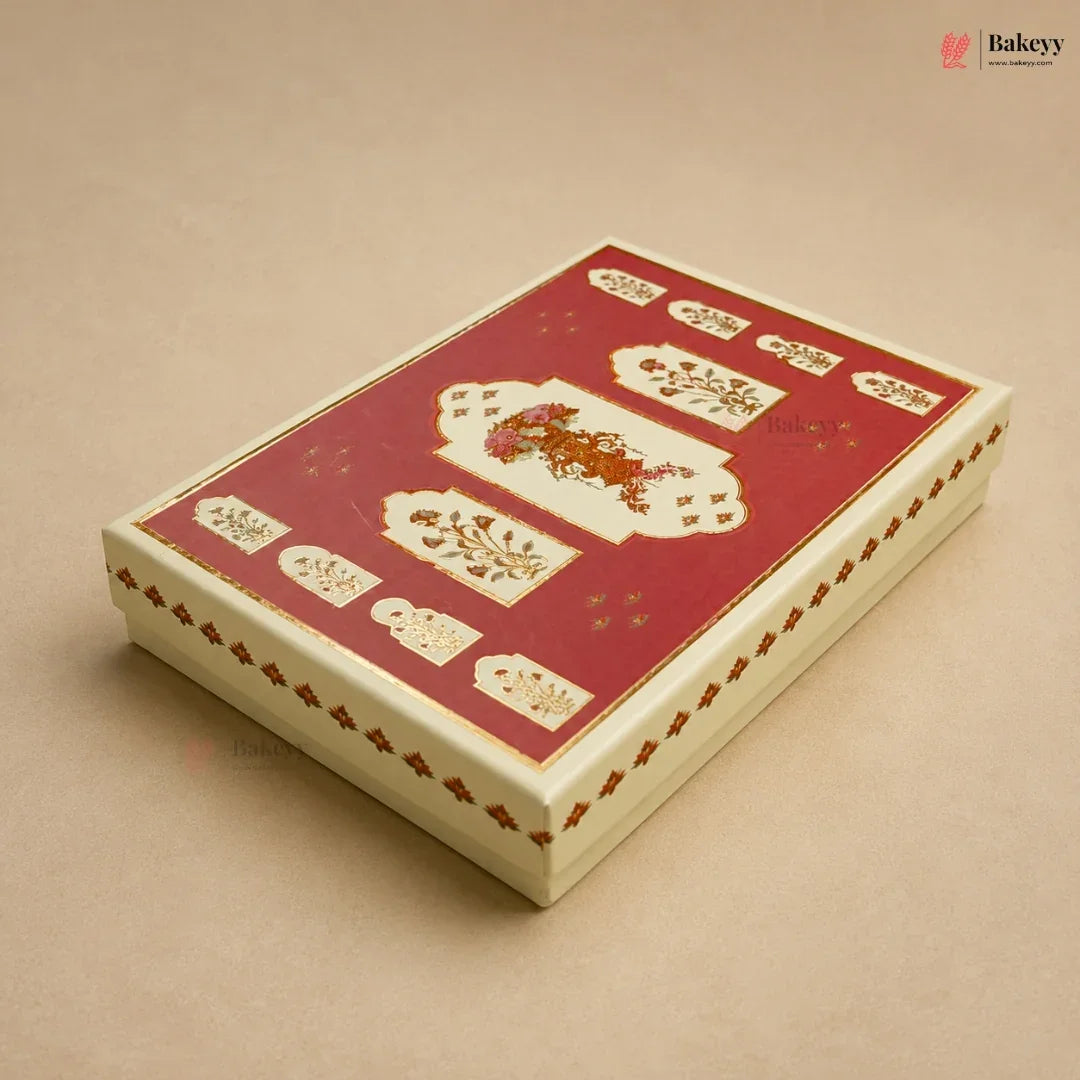 Premium Printed Dry Fruit & Sweets Gift Box | 2 Capacities | Pack of 1