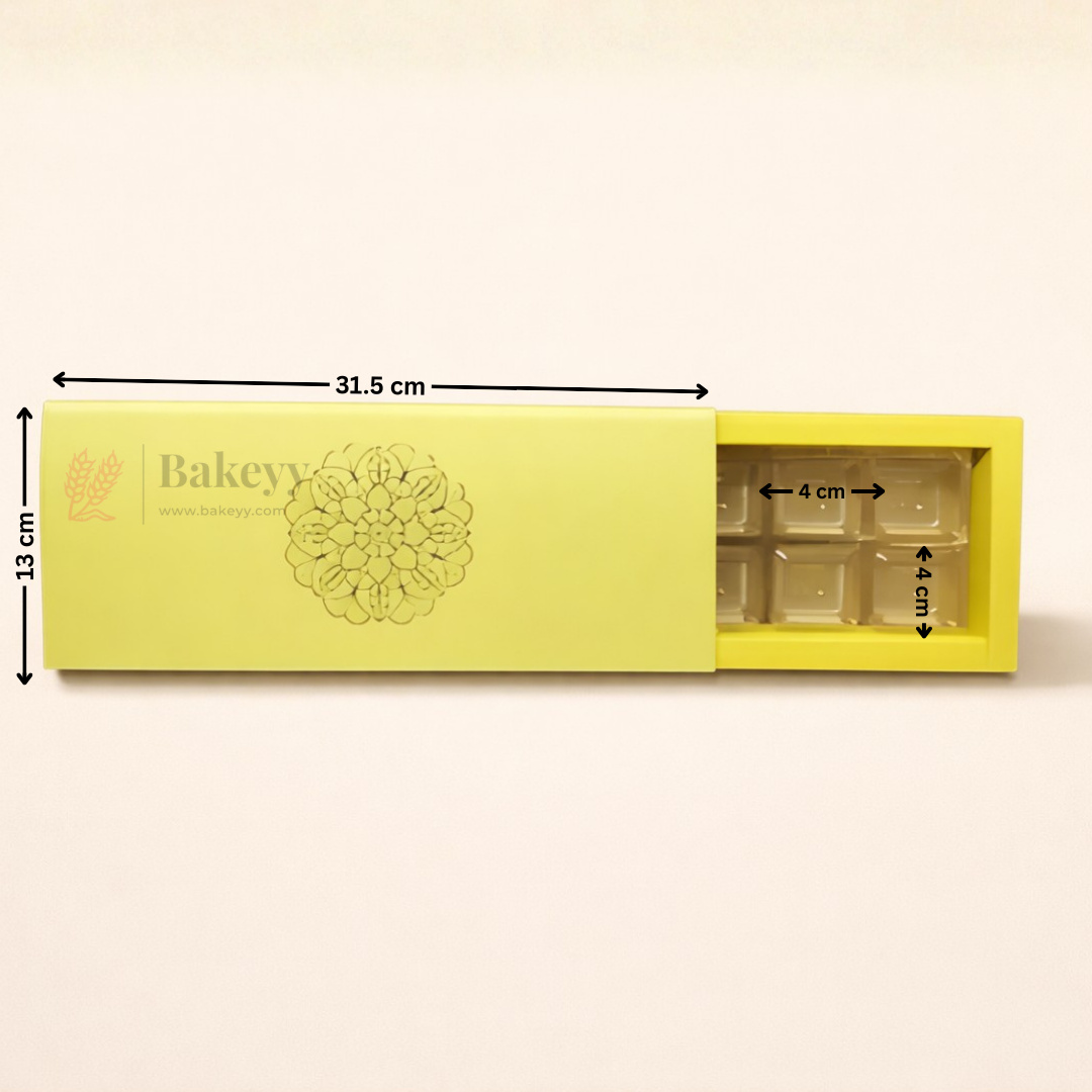 Premium Chocolate Box with Gold Foil Design | Pack of 10