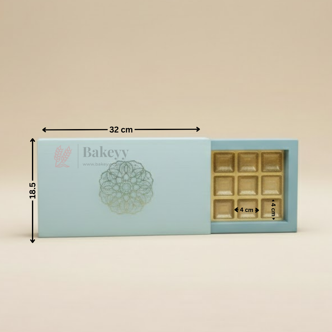 Premium Chocolate Box with Gold Foil Design | Pack of 10