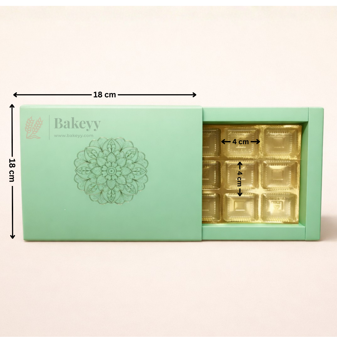 Premium Chocolate Box with Gold Foil Design | Pack of 10