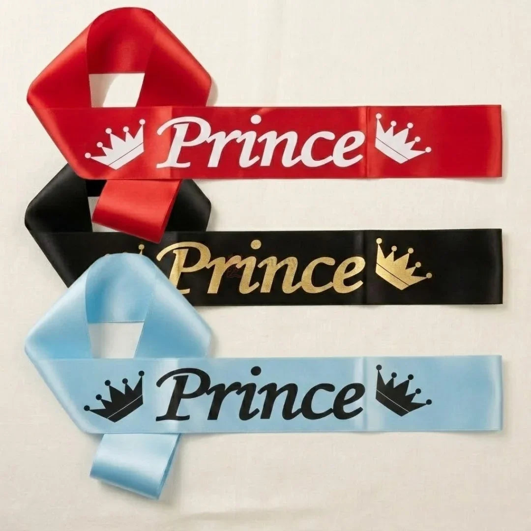 PremiumSatinPrincePartySashwithCrownDesignforCelebrations_5 - Bakeyy.com