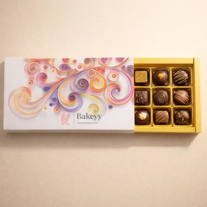 PremiumSlidingChocolateBoxwithGoldenTray12CavityPackof10_3 - Bakeyy.com