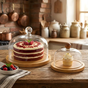 Premium_Acrylic_Cake_Dome_with_Wooden_Base_3 - Bakeyy.com