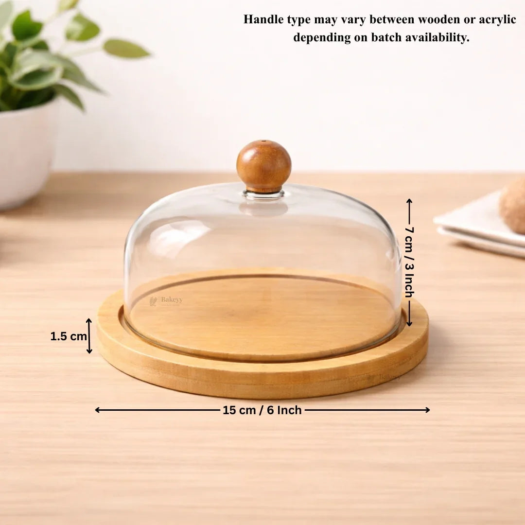 Premium_Acrylic_Cake_Dome_with_Wooden_Base_6 - Bakeyy.com