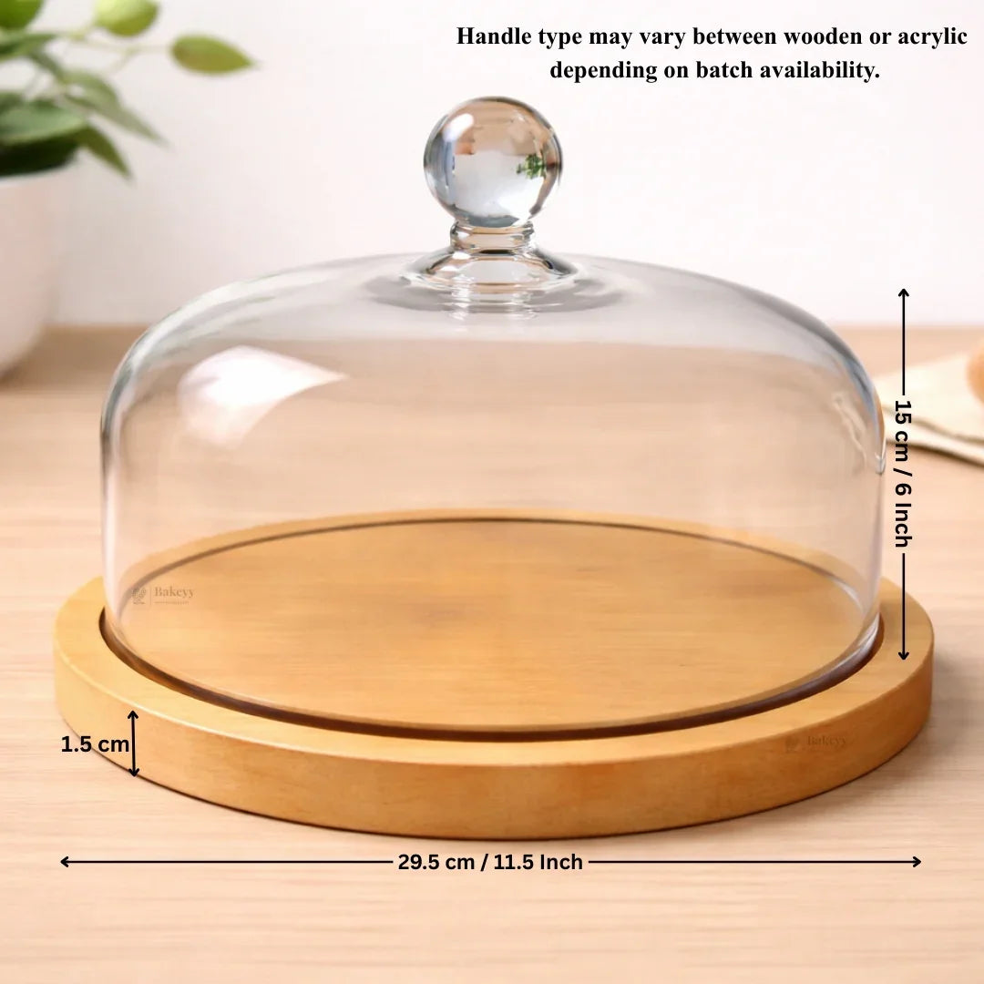 Premium_Acrylic_Cake_Dome_with_Wooden_Base_7 - Bakeyy.com