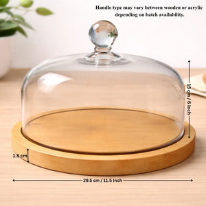 Premium_Acrylic_Cake_Dome_with_Wooden_Base_7 - Bakeyy.com