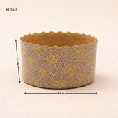 Premium Paper Bake N Serve Mould | Floral Printed Disposable Baking Moulds | Pack of 50