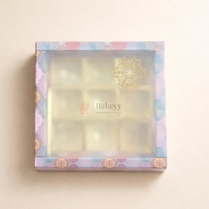 Premium_Printed_Chocolate_Box_with_Sliding_Frosted_Sleeve_9_Cavity_Gold_Tray_Pack_of_10_3 - Bakeyy.com
