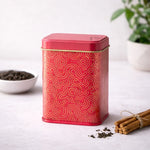 Premium Rectangle Decorative Tin Storage Containers | Vibrant, Modern Patterns | 1 Piece