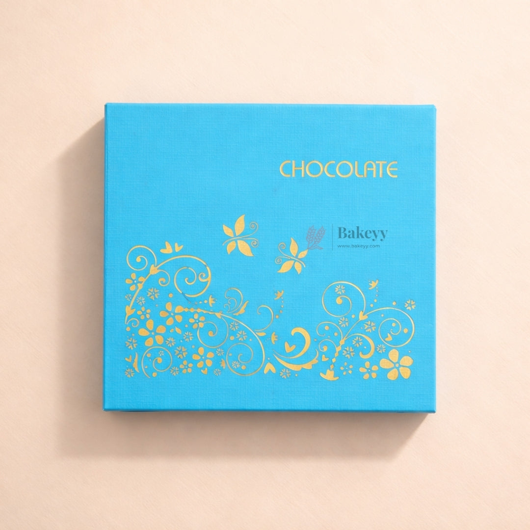 16 Cavity Hard Chocolate Box | Premium Rigid Chocolate Box with | Sliding Gift Box for Chocolates & Dry Fruits | Pack of 1