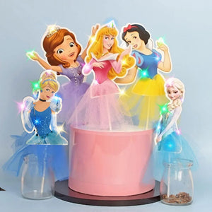 PrincessLEDCakeTopperwithNetFabricSkirtMultipleDesignsPackof1_1 - Bakeyy.com