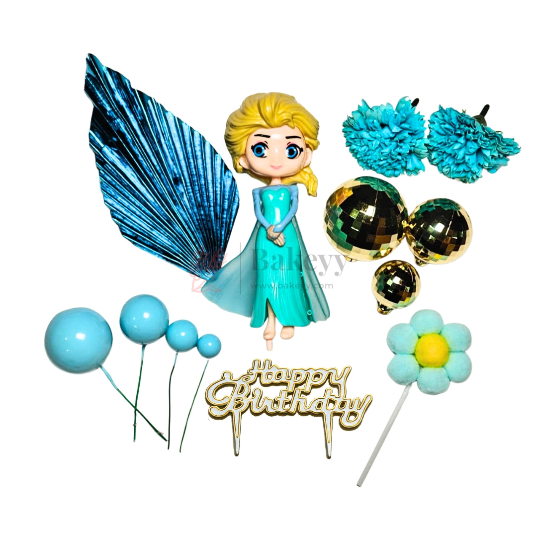 Princess Theme Cake Topper Combo Set | Birthday Cake Decoration Kit | Pack of 1