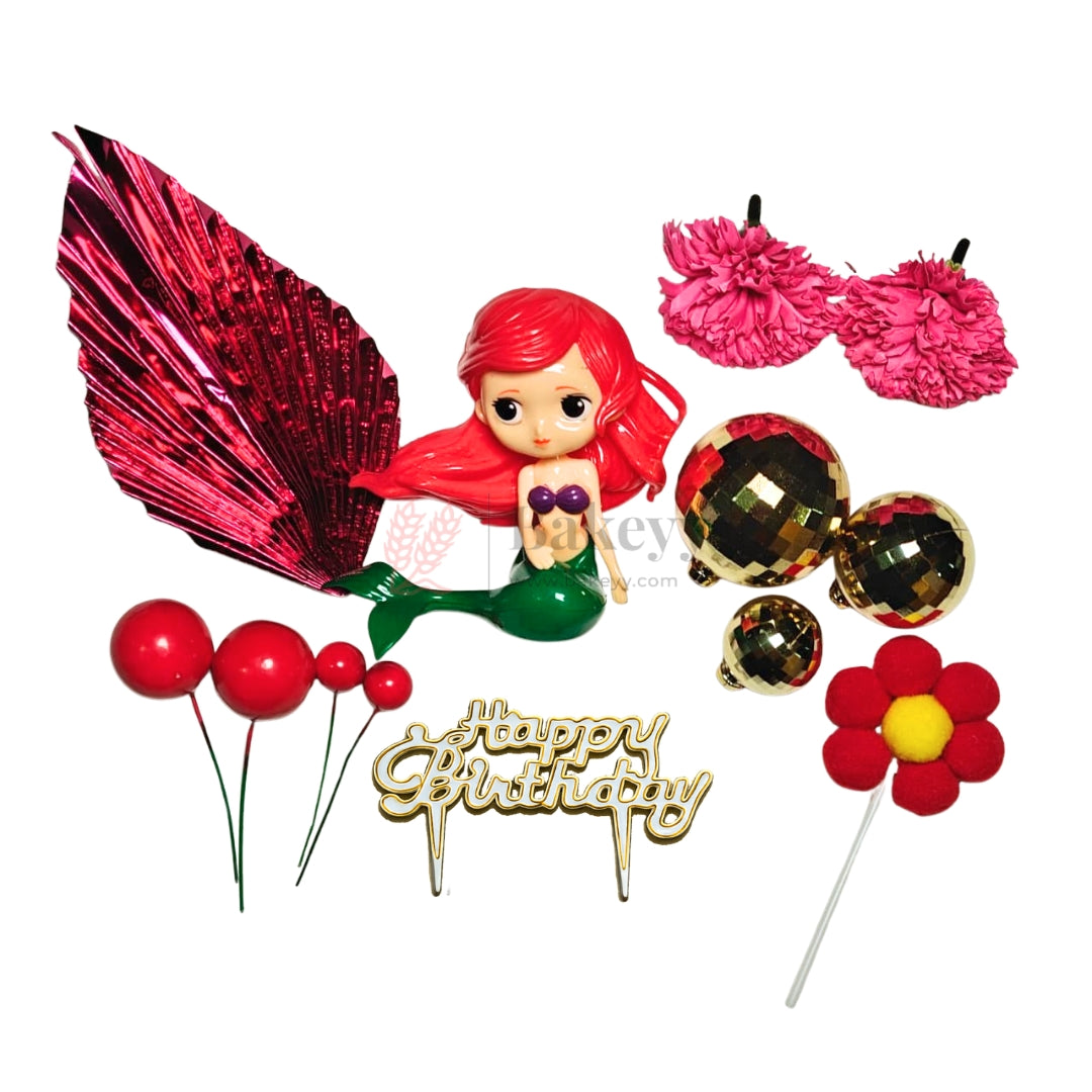 Princess Theme Cake Topper Combo Set | Birthday Cake Decoration Kit | Pack of 1