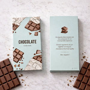 Printed Chocolate Bar Packaging Box | Decorative Chocolate Gift Box | 2 Designs Available | Pack of 50