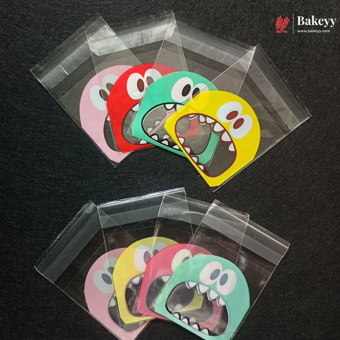 Printed Cookie Pouch with Self-Seal Flap | 3 Designs | Multiple Colours | Pack of 100