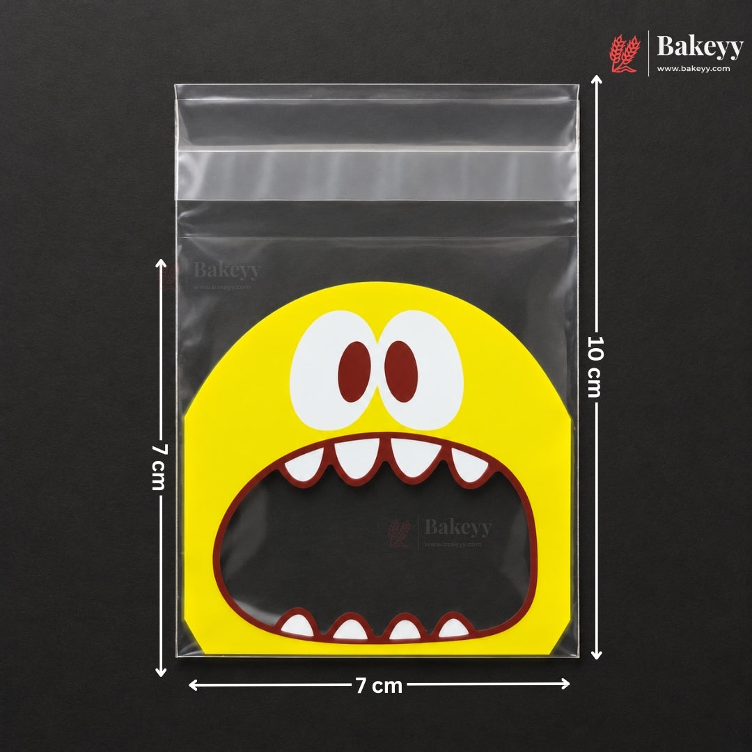 Printed Cookie Pouch with Self-Seal Flap | 3 Designs | Multiple Colours | Pack of 100