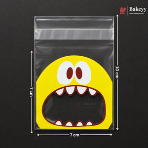 Printed Cookie Pouch with Self-Seal Flap | 3 Designs | Multiple Colours | Pack of 100