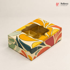 Printed Chocolate Cavity Box with Transparent Window | Pack of 25