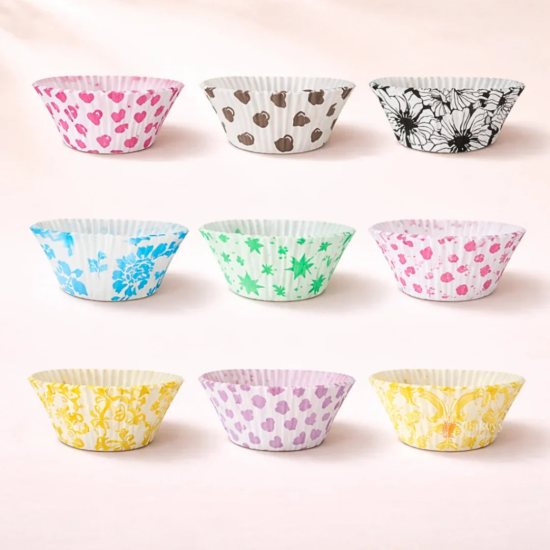 Printed Paper Cupcake Liners | Assorted Designs | Pack of 1000