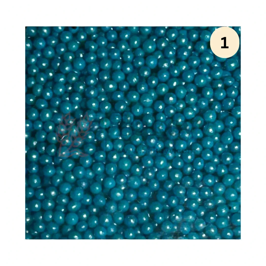Round Ball Sprinkles - 200 Gram - Bakeyy.com - India - Round Ball Sprinkles - 200 Gram - 01 / Blue