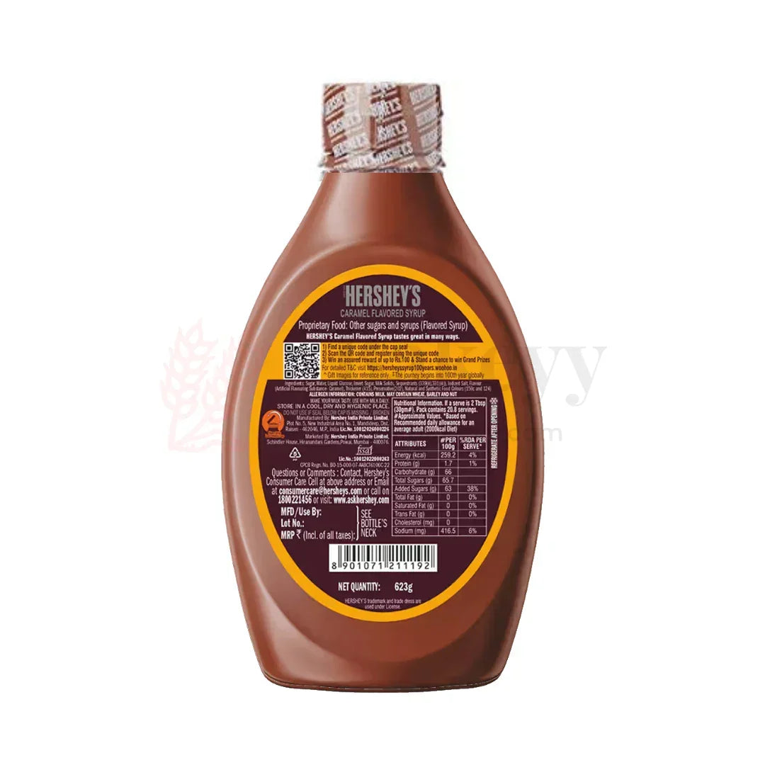 HERSHEY'S Caramel Flavored Syrup | Delicious Caramel Flavor | 623 Gm Bottle - Bakeyy.com - India - HERSHEY'S Caramel Flavored Syrup | Delicious Caramel Flavor | 623 Gm Bottle - Default Title