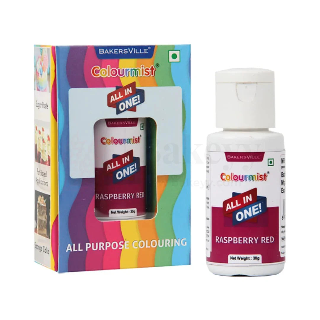 Colourmist Raspberry Red | All-in-One Edible Food Colour – 30ml