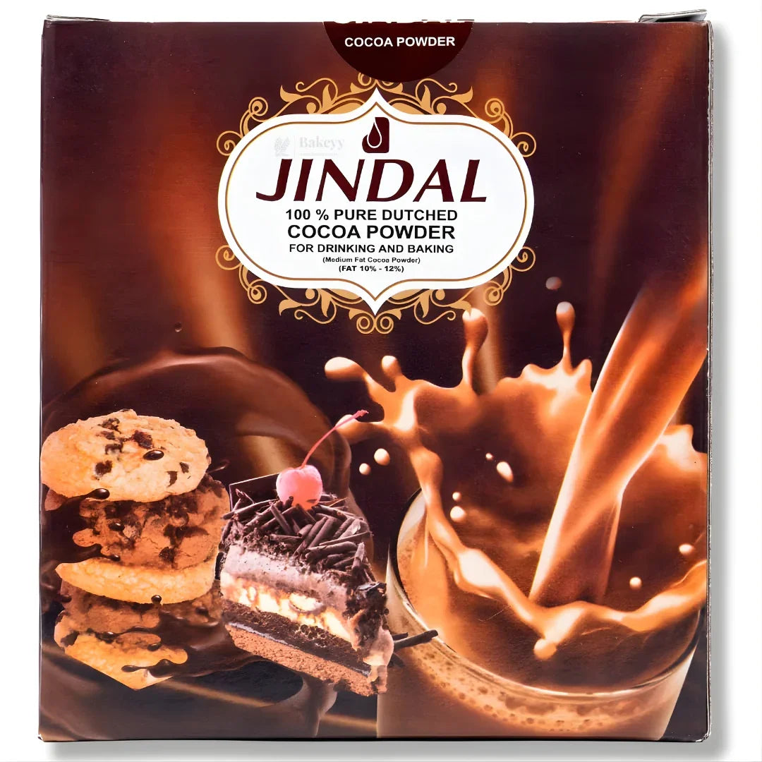 100 % Pure Dutched COCOA POWDER By JINDAL | Drinking and Baking Purpose | 950 Net Weight