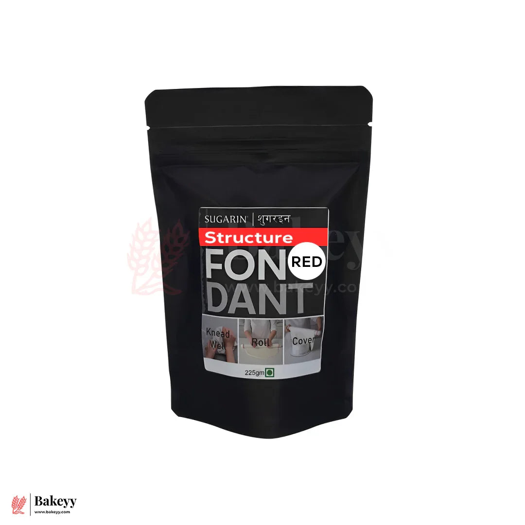 Sugarin Structure Fondant – Red | 225gm | For Figurines, Models & 3D Cake Decorations