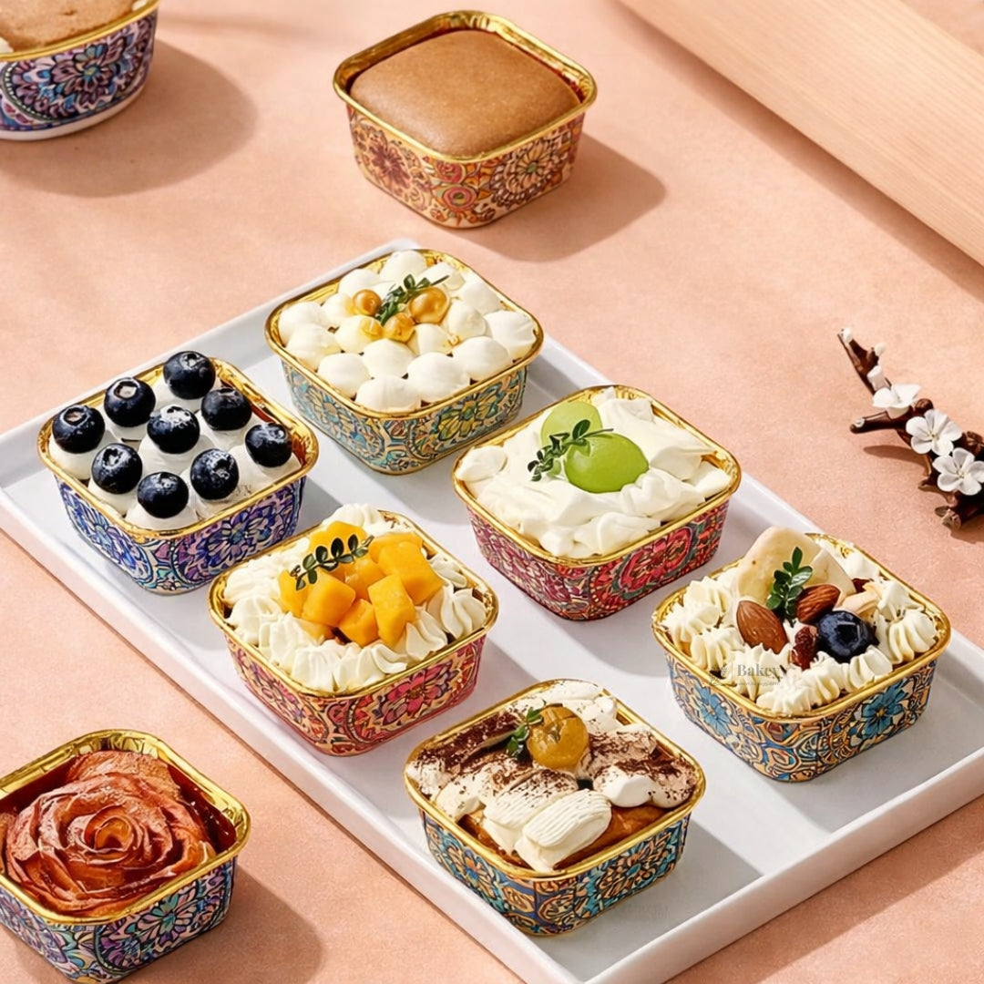 Mandala Themed Bake N Serve Mould | Decorative Pattern Collection | Pack of 50