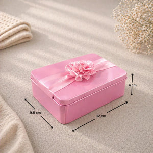 Rectangle_Metal_Tin_Gift_Box_with_Ribbon_Flower_Premium_Storage_Gifting_Box_Multiple_Colors_Pack_of_4_2 - Bakeyy.com
