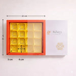 Red Sliding Chocolate Box with Gold Cavity Premium Rigid Gift Box for Chocolates Pack of 10