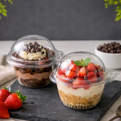 Round Clear PET Container with Attached Dome Lid | Cupcake and Dessert box | Disposable Food Packaging Box | Pack of 50 - Bakeyy.com - India - Round Clear PET Container with Attached Dome Lid | Cupcake and Dessert box | Disposable Food Packaging Box | Pack of 50 - Default Title 205.00