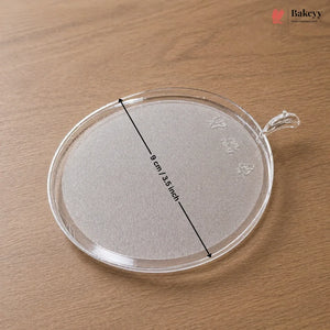 Round Dessert Tray | Clear Pastry Base for Cake & Brownies | Pack of 50