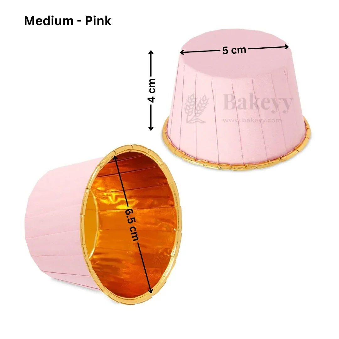 Round Bake n Serve with Gold Lining | Pack of 50