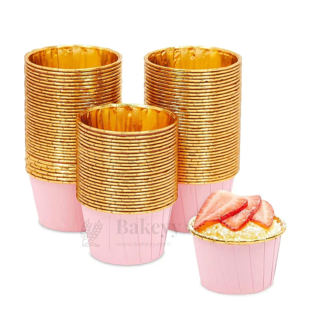 Round Bake n Serve with Gold Lining | Pack of 50