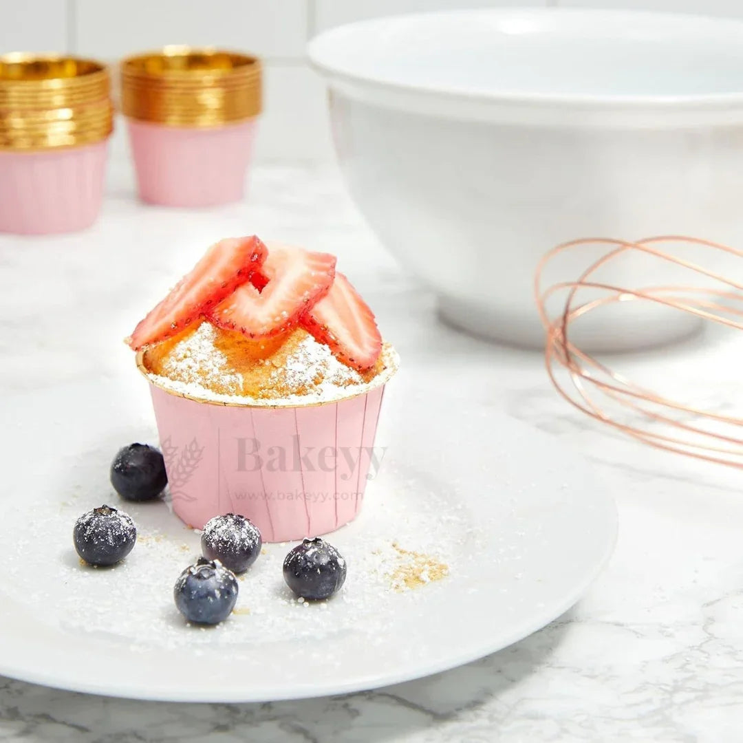 Round Bake n Serve with Gold Lining | Pack of 50