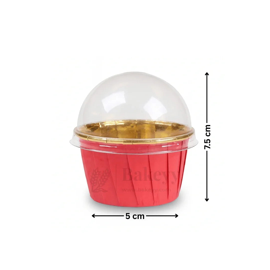 Round Bake n Serve with Gold Lining | Pack of 50